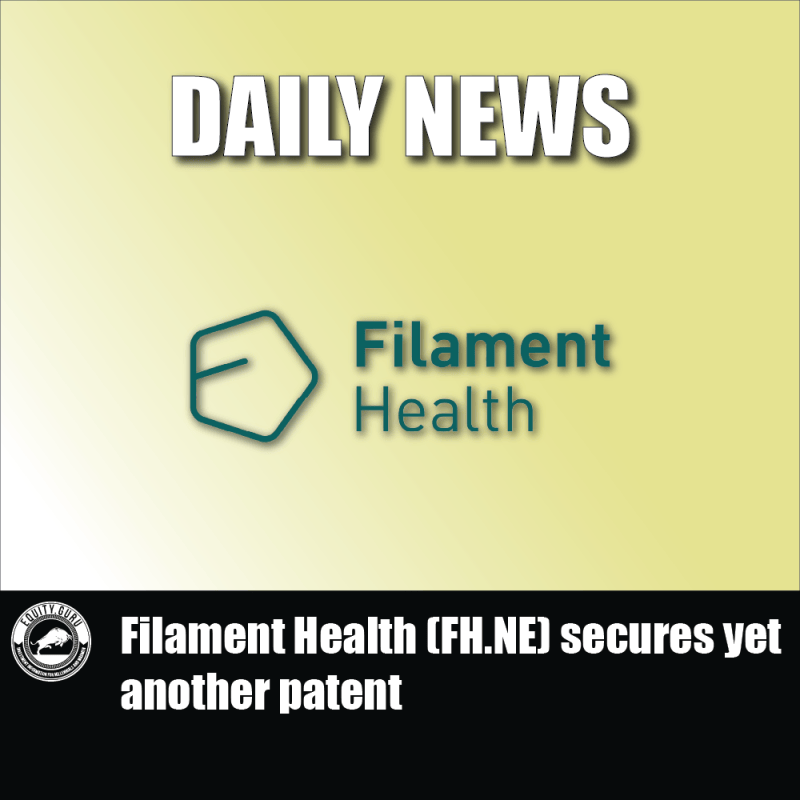 Filament Health (FH.NE) secures yet another patent