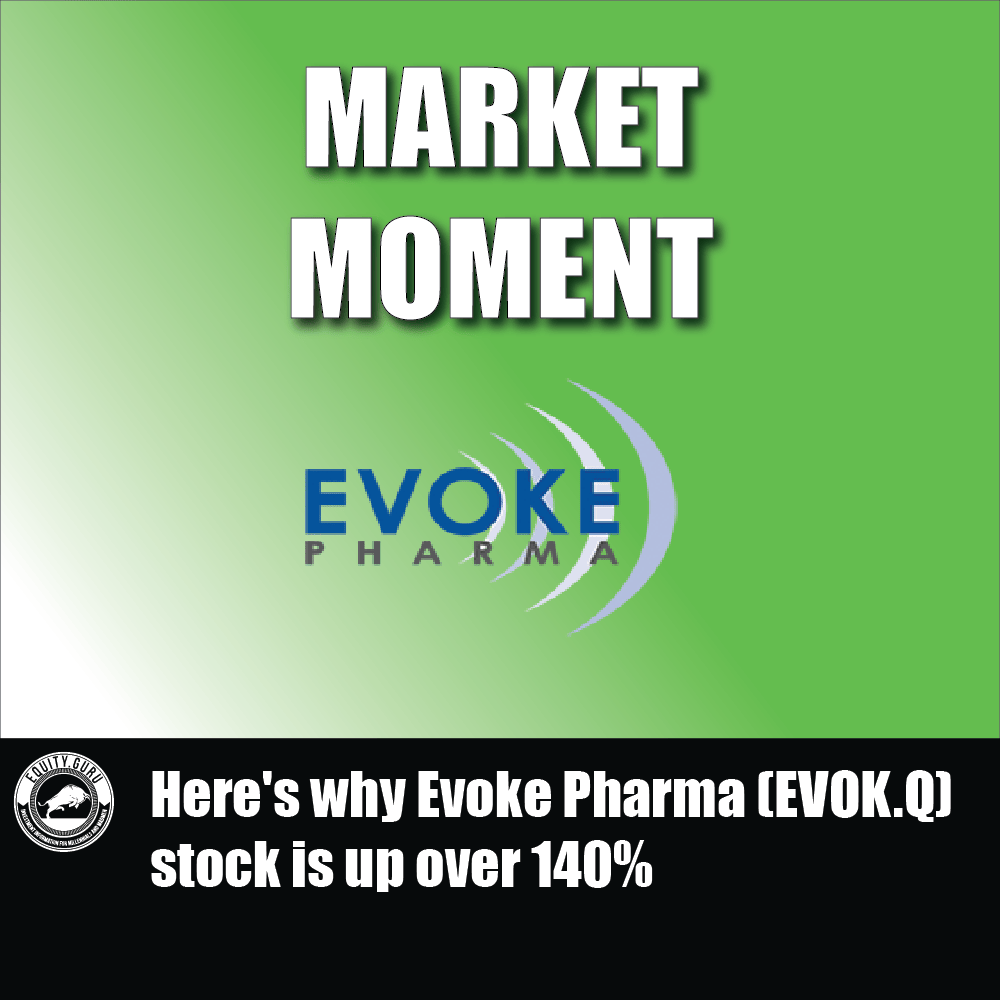 Here's why Evoke Pharma (EVOK.Q) stock is up over 140%