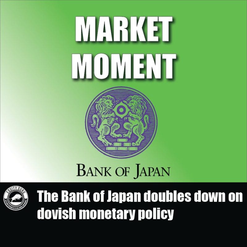 The Bank of Japan doubles down on dovish monetary policy