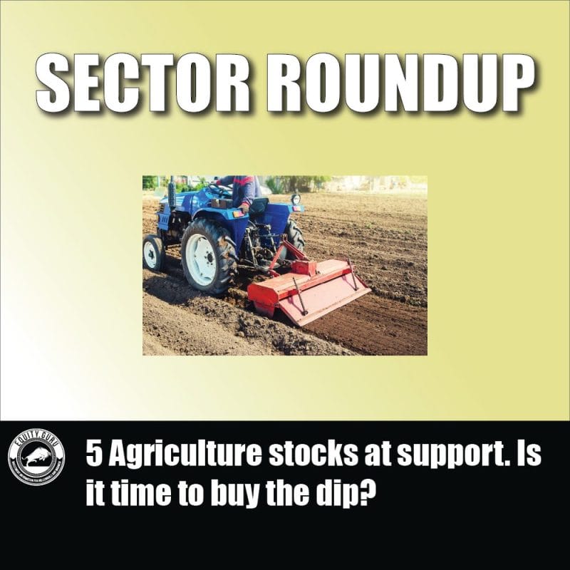5 Agriculture stocks at support. Is it time to buy the dip