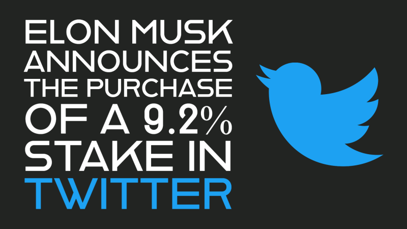 Elon Musk purchase stake graphic