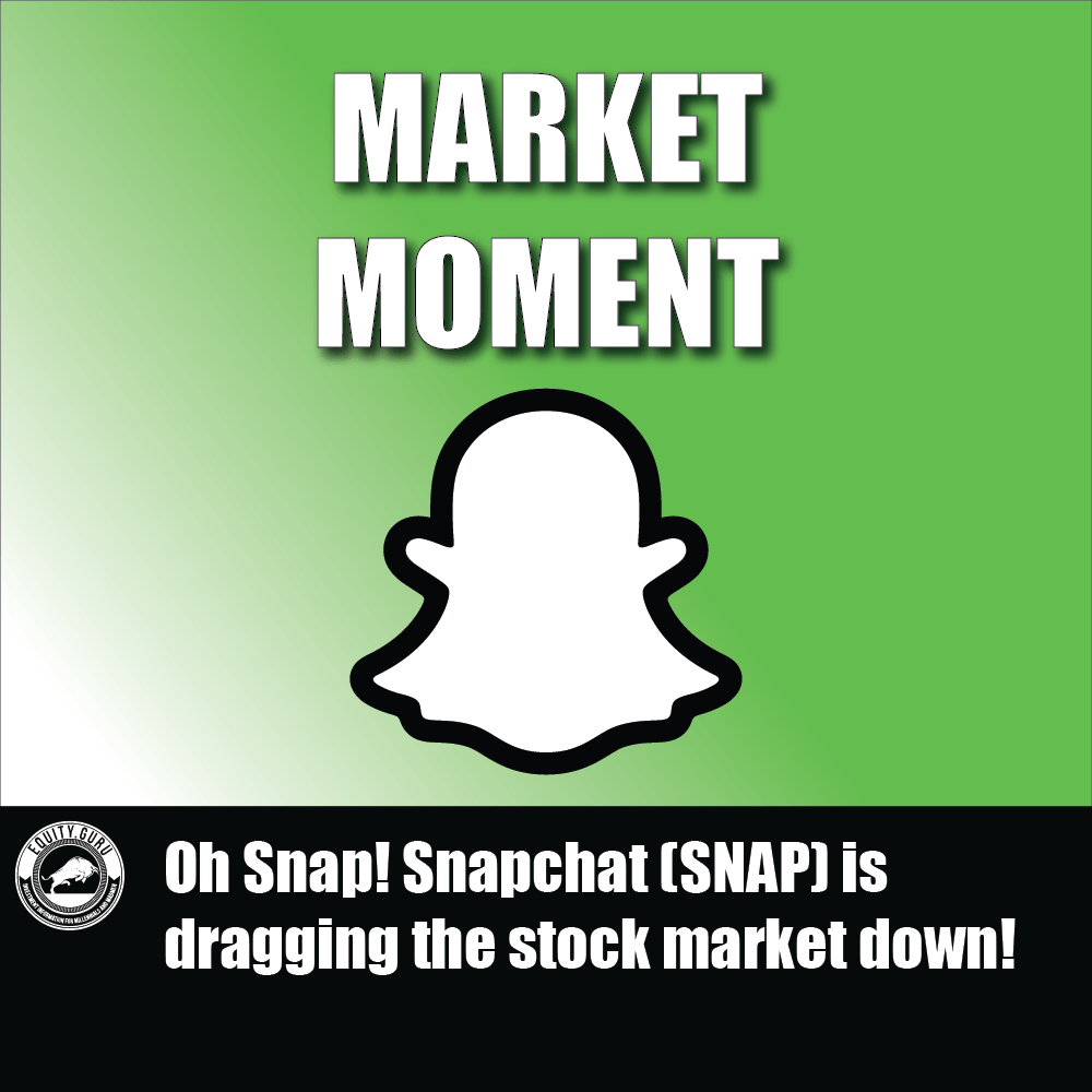 Oh Snap! Snapchat (SNAP) is dragging the stock market down!