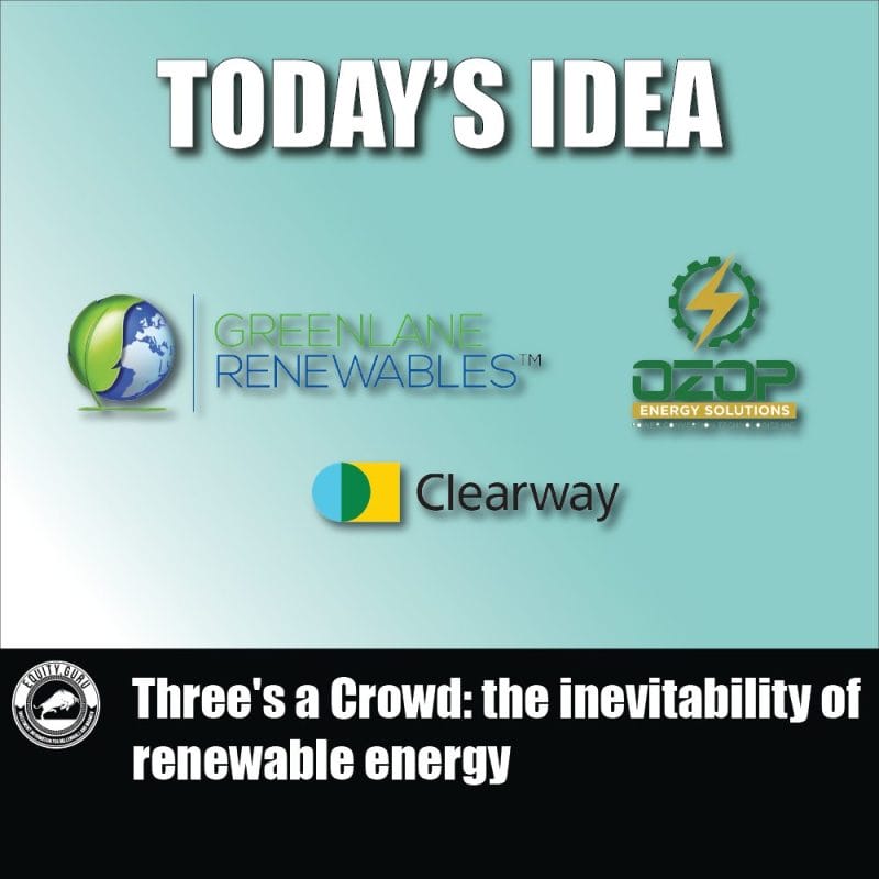 Three's a Crowd the inevitability of renewable energy