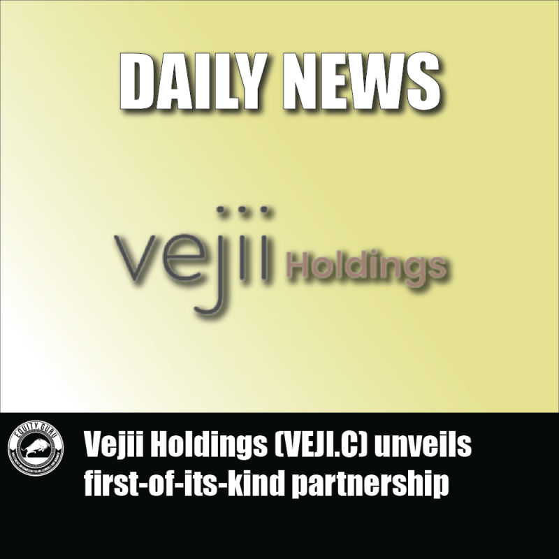 Vejii Holdings (VEJI.C) unveils first-of-its-kind partnership