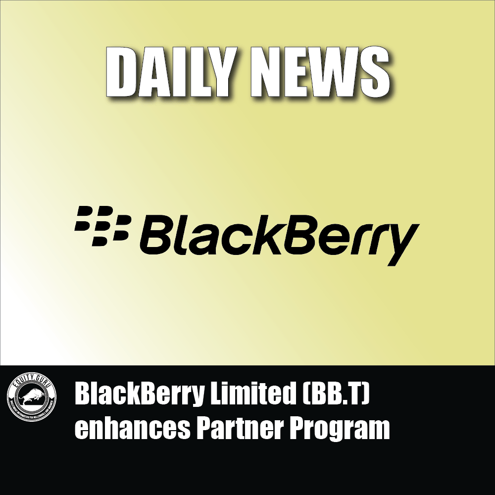 BlackBerry Limited (BB.T) enhances Partner Program