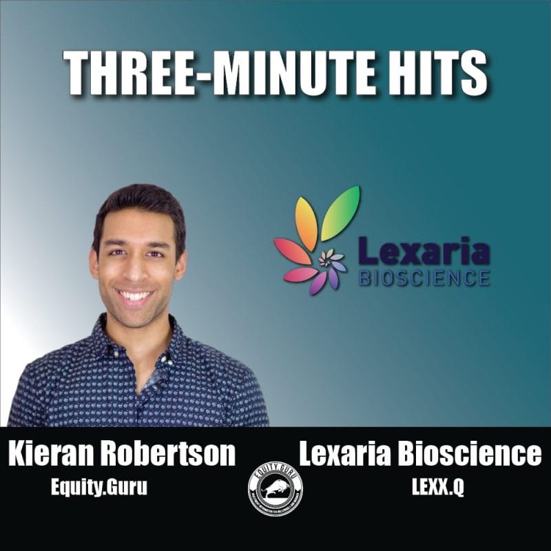 Lexaria Bioscience (LEXX.Q) - Three Minute Hits Video