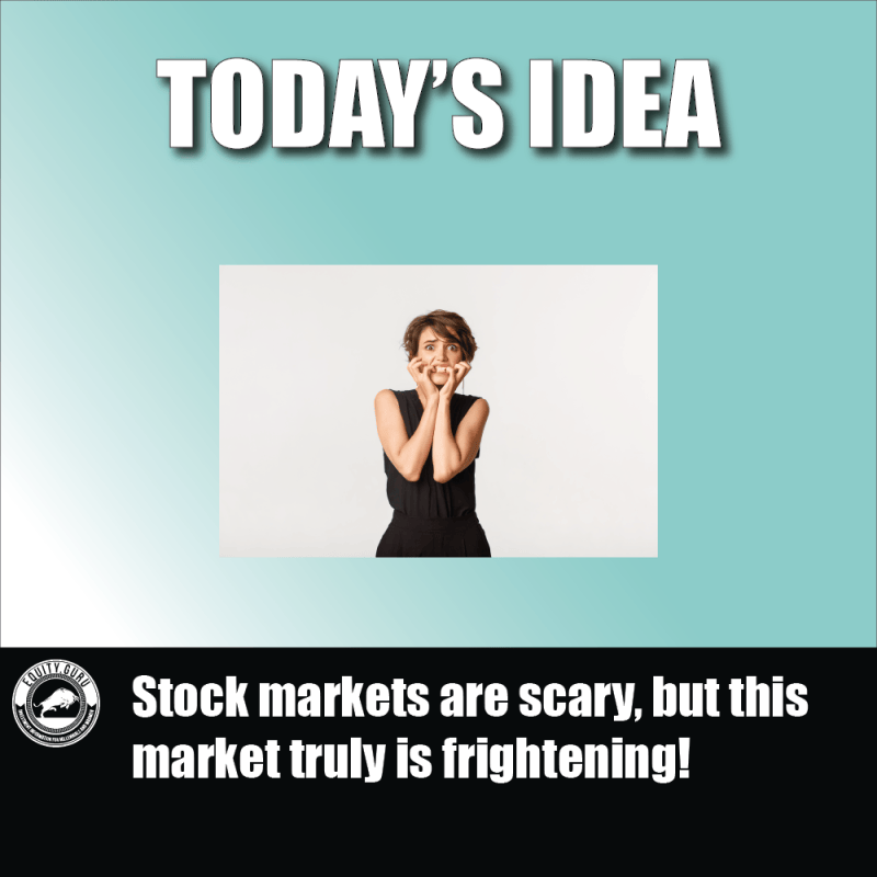 Stock markets are scary, but this market truly is frightening!