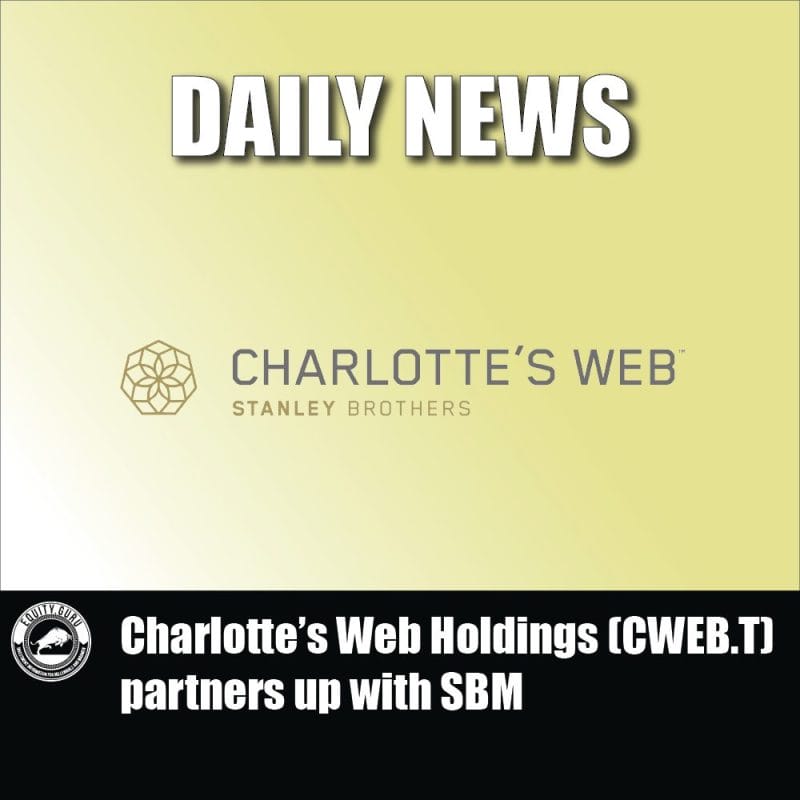 Charlotte’s Web Holdings (CWEB.T) partners up with SBM