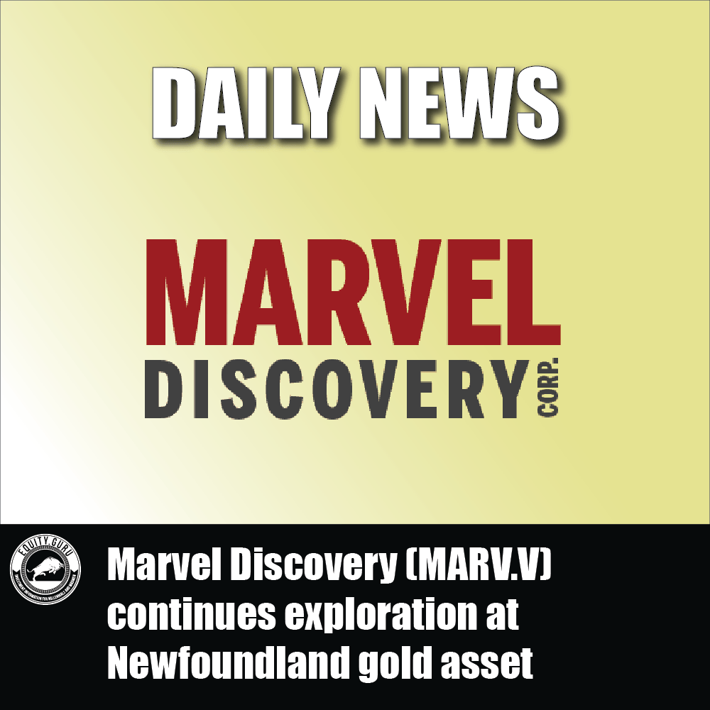 Marvel Discovery (MARV.V) continues exploration at Newfoundland gold asset