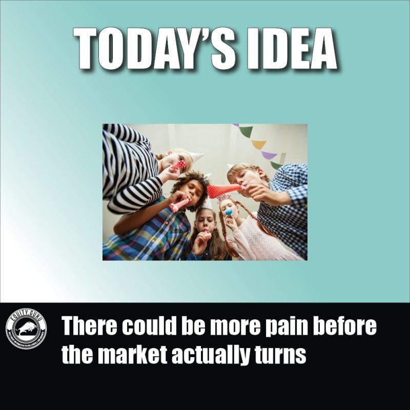 There could be more pain before the market actually turns