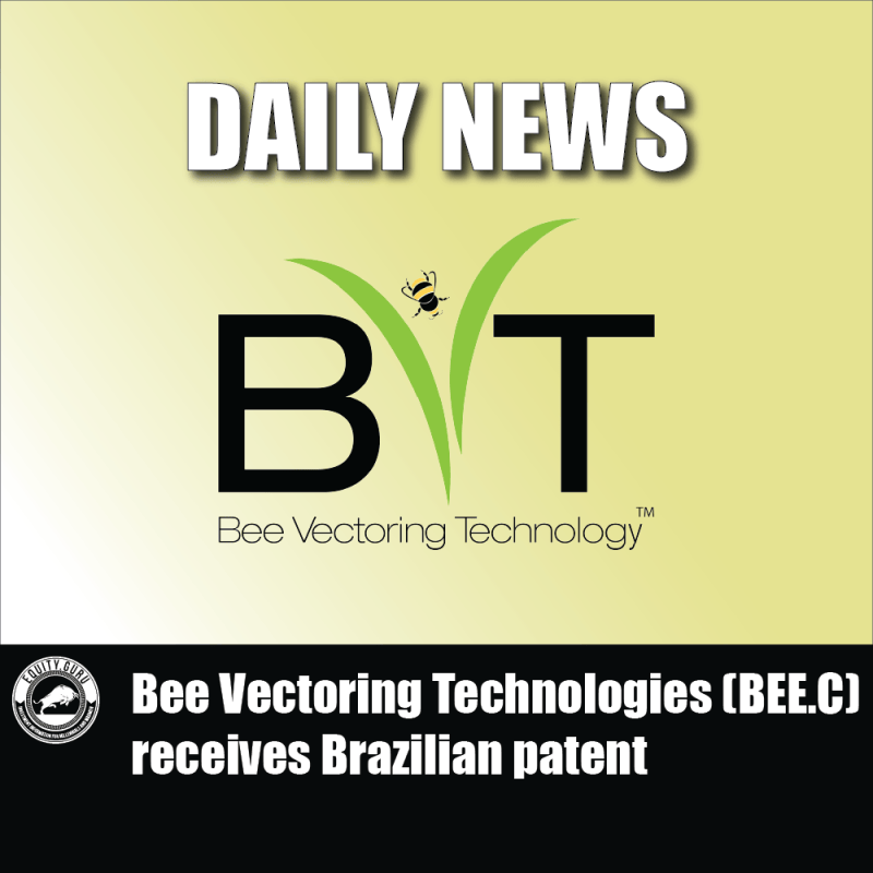 Bee Vectoring Technologies (BEE.C) receives Brazilian patent