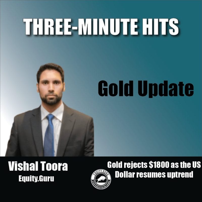 Gold rejects $1800 as the US Dollar resumes uptrend - Three Minutes Hits Video