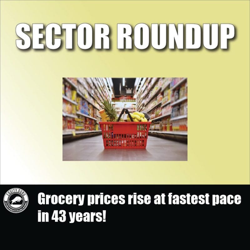 Grocery prices rise at fastest pace in 43 years!