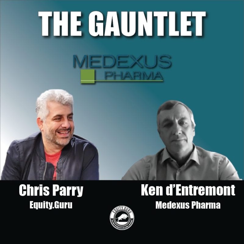 Medexus Pharmaceuticals (MDP.T) CEO picks up the gauntlet