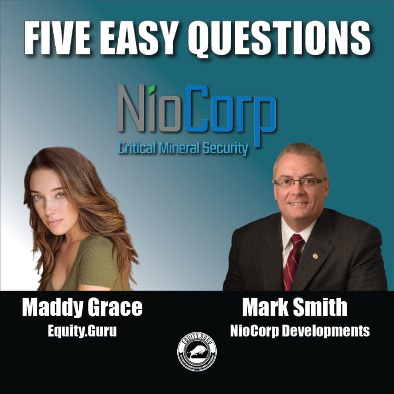 NioCorp Developments (NB.T) - Five Easy Questions with Maddy Video