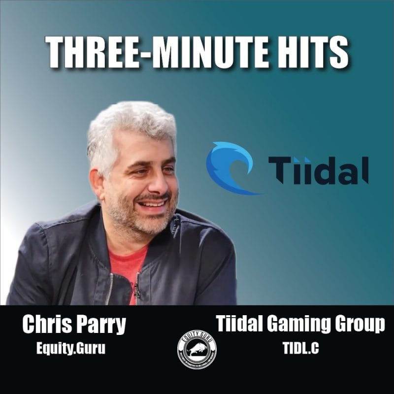 Tiidal Gaming Group (TIDL.C) - Three Minute Hits Video