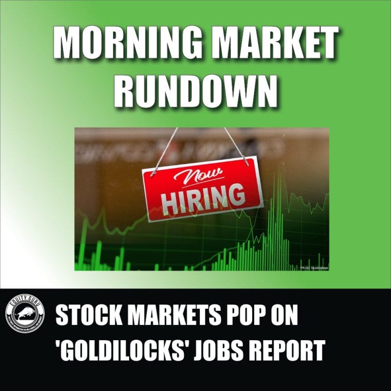 Stock markets pop on 'goldilocks' jobs report