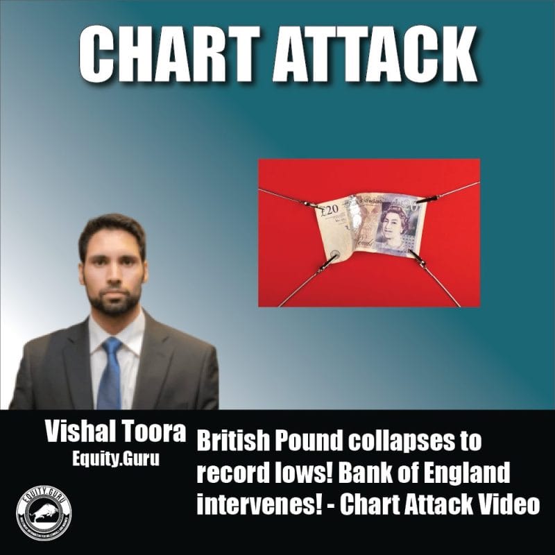 British Pound collapses to record lows! Bank of England intervenes! - Chart Attack Video