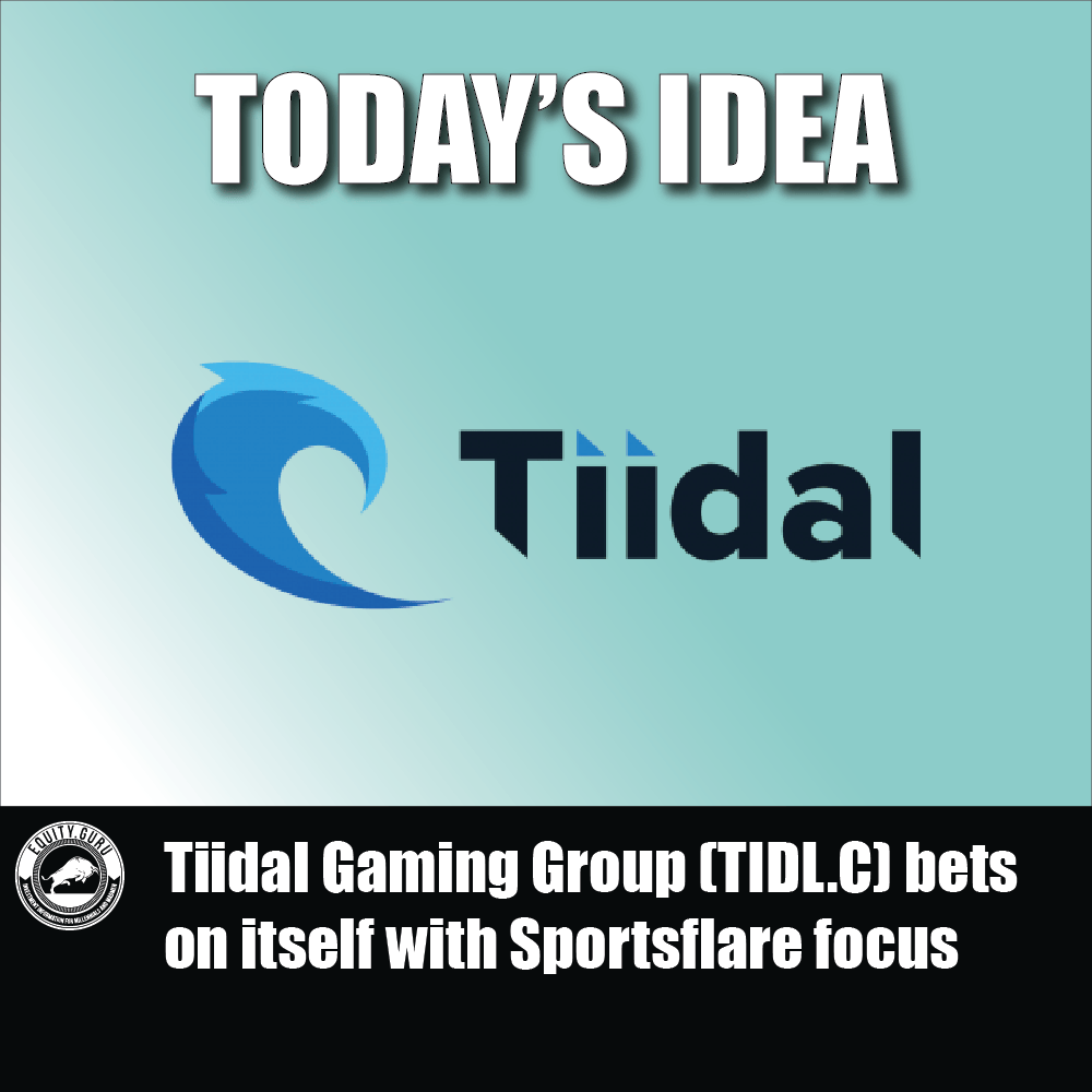 Tiidal Gaming Group (TIDL.C) bets on itself with Sportsflare focus