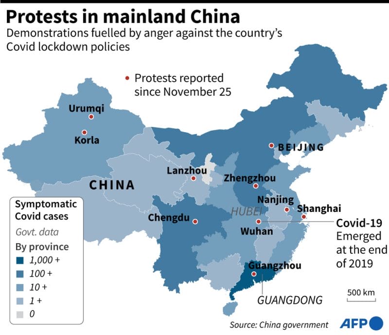 Protests In Mainland China | Barron's
