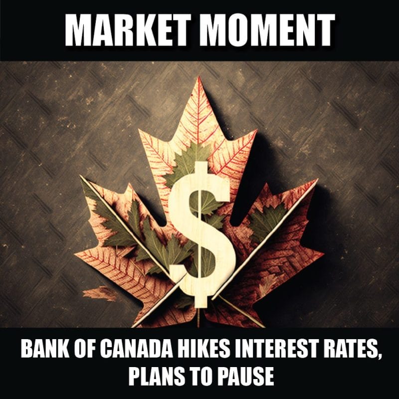 Bank of Canada hikes interest rates, plans to pause