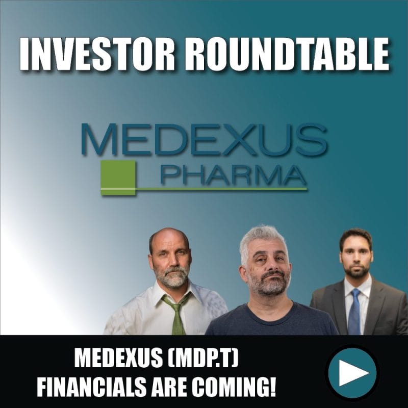 Medexus Pharmaceuticals' (MDP.T) financials are coming!