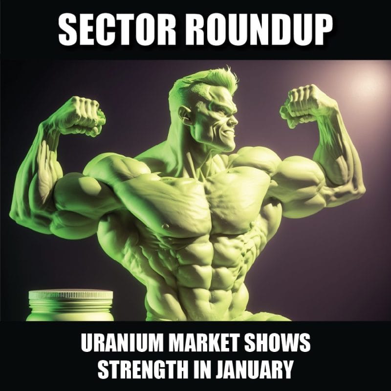 Uranium market shows strength in January