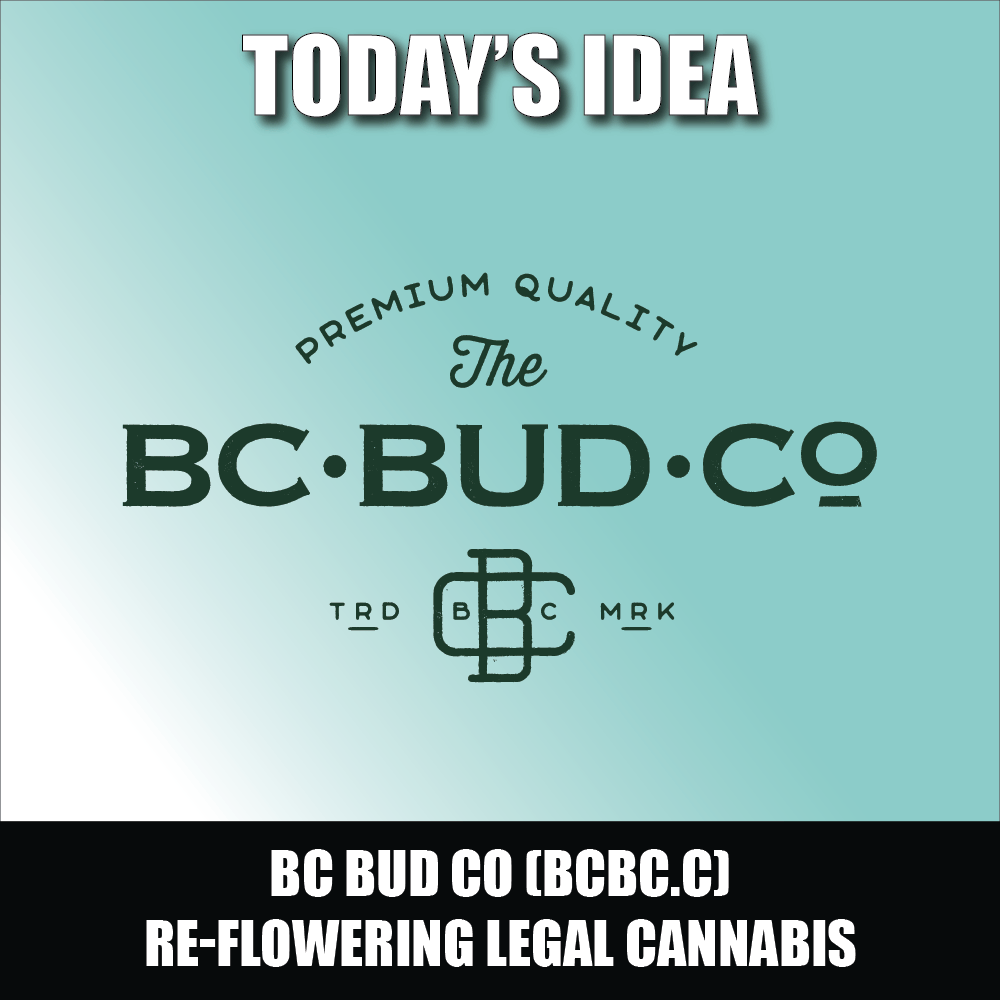 BC Bud Co (BCBC.C) re-flowering legal cannabis