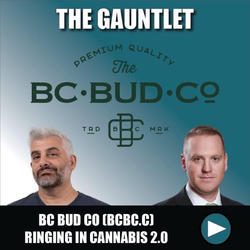 BC Bud Co (BCBC.C) ringing in cannabis 2.0