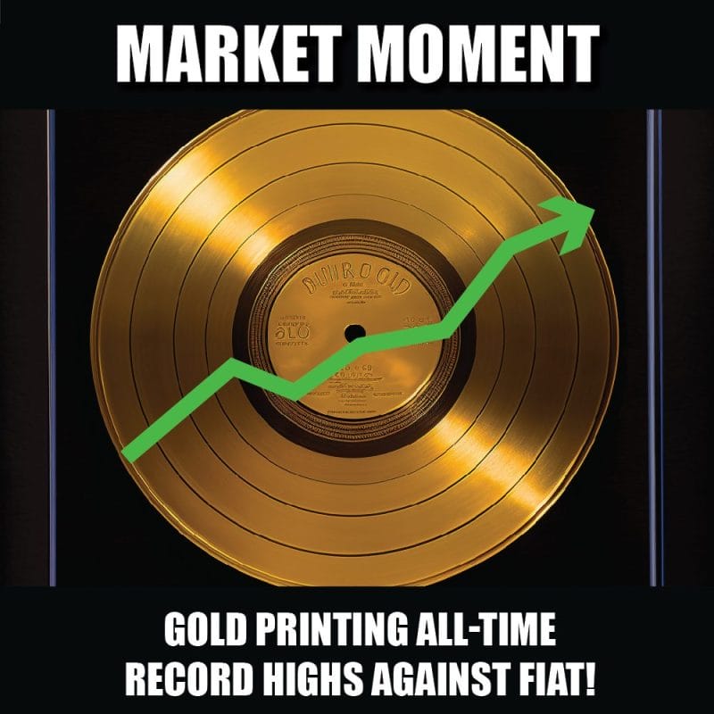 Gold printing all-time record highs against fiat!