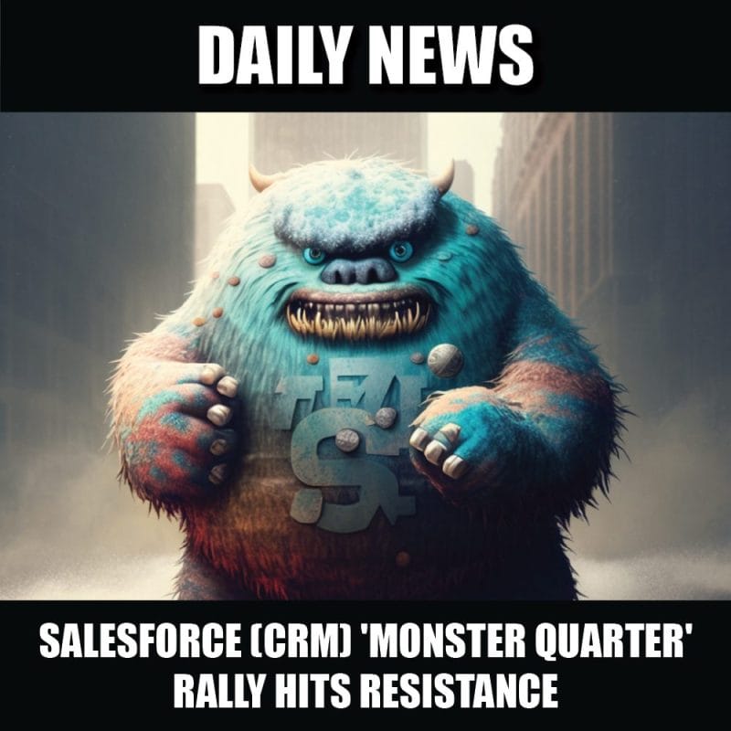 Salesforce (CRM) 'monster quarter' rally hits resistance