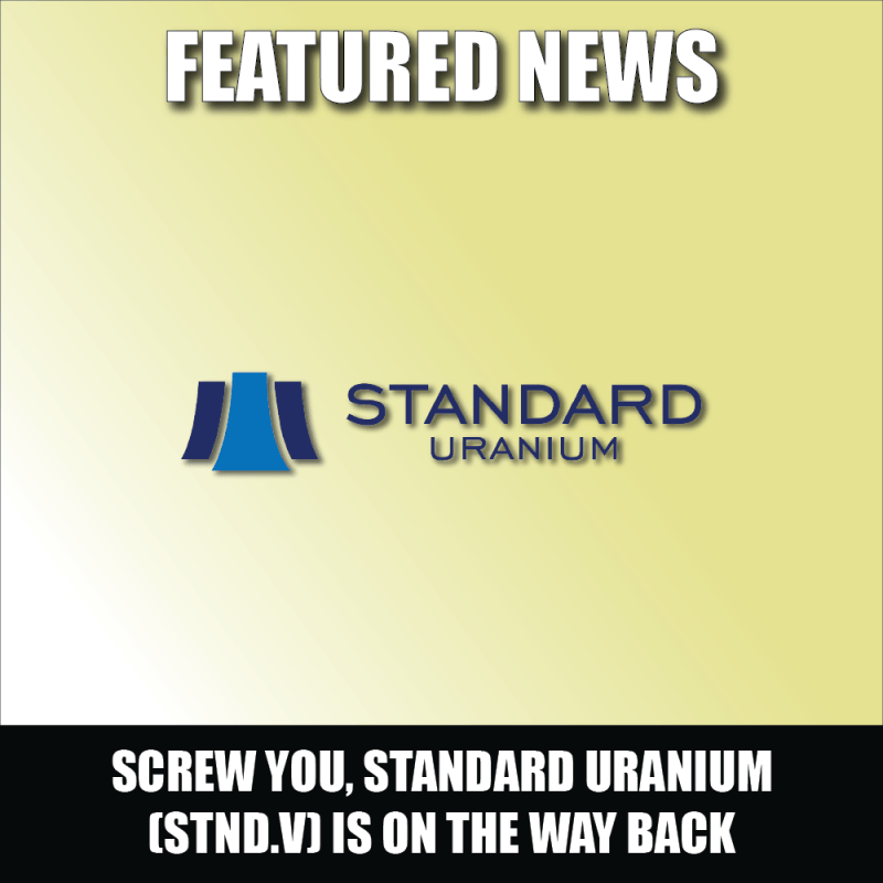 Screw you, Standard Uranium (STND.V) is on the way back