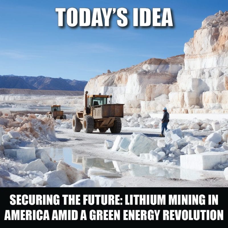 Securing the Future The Urgency of Lithium Mining in America amid a Green Energy Revolution