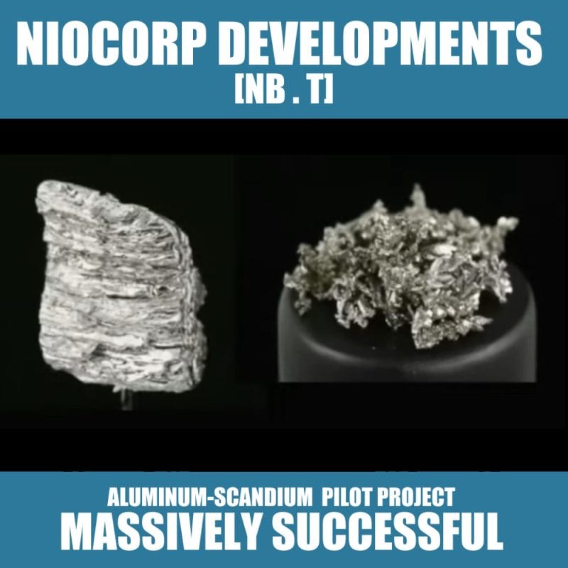 NioCorp Developments (NB.T) Successful In Creating Aluminum-scandium In ...