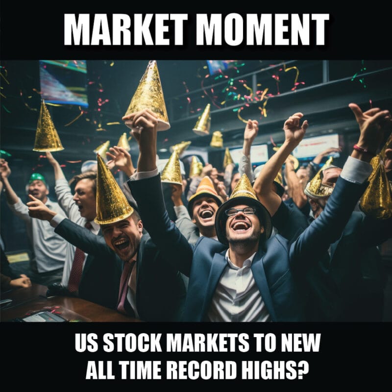 US stock markets to new all time record highs