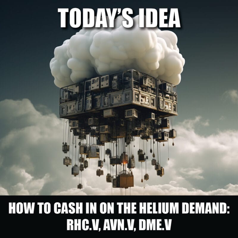 How to cash in on the Helium demand RHC.V, AVN.V, DME.V