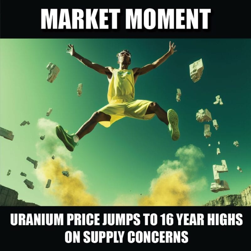 Uranium price jumps to 16 year highs on supply concerns
