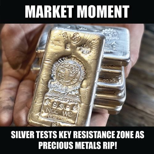 Silver tests key resistance zone as precious metals rip!
